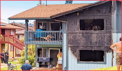 About 30 people displaced after fire damages Wailuku housing complex | News, Sports, Jobs